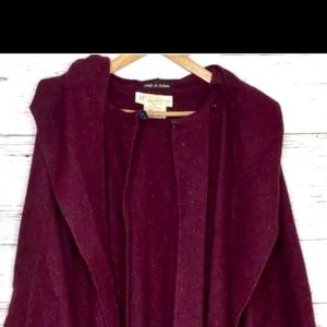 Jimmy Hourihan walking cape,long,hood, handwoven Donegal tweed